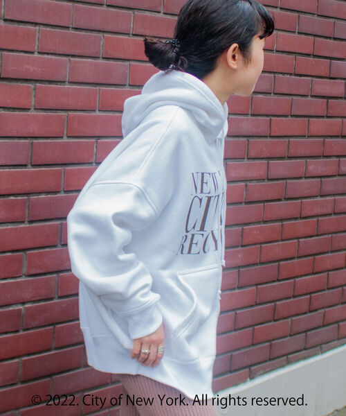 GOOD ROCK SPEED(グッドロックスピード)の「【GOOD ROCK SPEED/グッドロックスピード】NYC ワイドパーカーフーディ ロゴ P/O(パーカー・メンズ・ホワイト/アッシュグレー・M/L)」の22枚目の写真