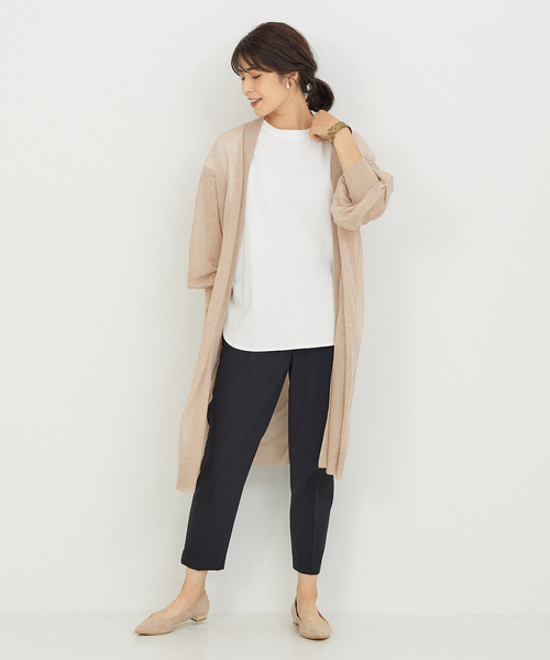 abahouse mavie（アバハウスマヴィ）の「綿天竺フレンチオーバーT（Tシャツ/カットソー・レディース・ブラック/パープル/ホワイト/チャコールグレー・フリー）」の10枚目の写真