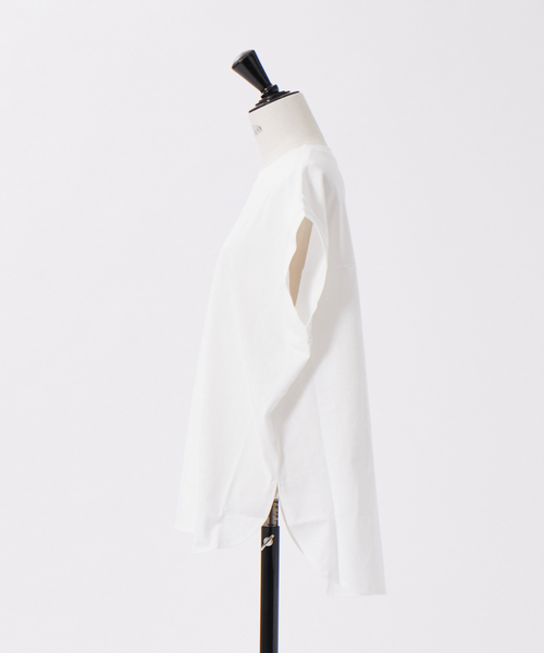 abahouse mavie（アバハウスマヴィ）の「綿天竺フレンチオーバーT（Tシャツ/カットソー・レディース・ブラック/パープル/ホワイト/チャコールグレー・フリー）」の11枚目の写真