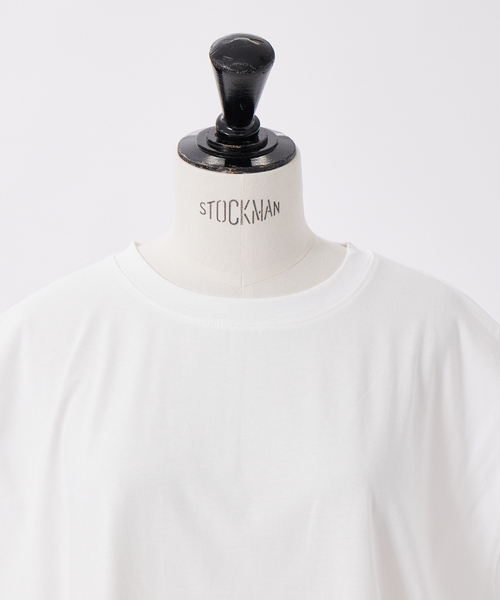 abahouse mavie（アバハウスマヴィ）の「綿天竺フレンチオーバーT（Tシャツ/カットソー・レディース・ブラック/パープル/ホワイト/チャコールグレー・フリー）」の13枚目の写真