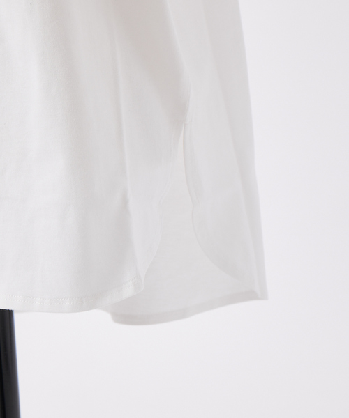 abahouse mavie（アバハウスマヴィ）の「綿天竺フレンチオーバーT（Tシャツ/カットソー・レディース・ブラック/パープル/ホワイト/チャコールグレー・フリー）」の15枚目の写真