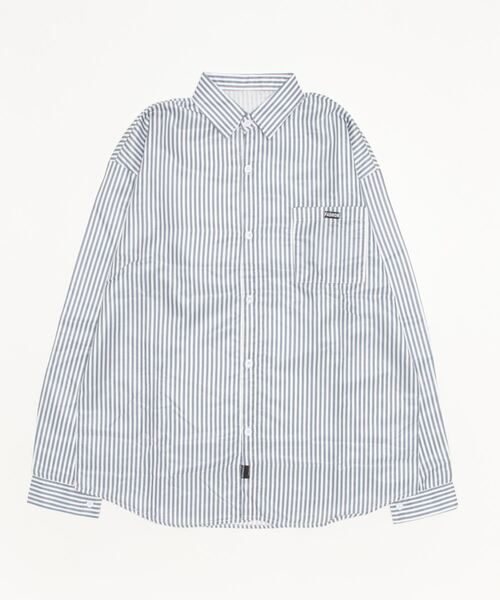 NEW GENTLEMAN(ニュージェントルマン)の「ホンデストライプ オーバーサイズシャツ(シャツ/ブラウス・メンズ・グレー/ブルー・M/L)」の11枚目の写真