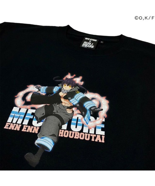 美品 完売品 MFC STORE 炎炎ノ消防隊 コラボTシャツ Sサイズ 森羅日 MFC STORE × 炎炎ノ消防隊 環 古達 TEE（Tシャツ/カットソー