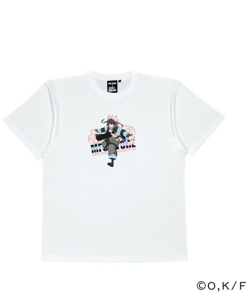 美品 完売品 MFC STORE 炎炎ノ消防隊 コラボTシャツ Sサイズ 森羅日 MFC STORE × 炎炎ノ消防隊 環 古達 TEE（Tシャツ/カットソー