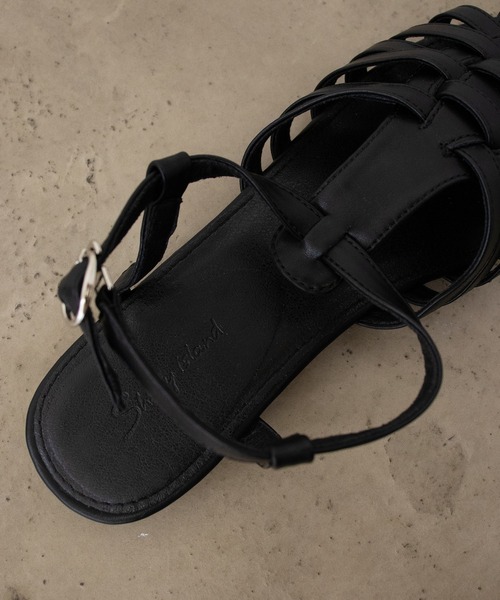 Shelly island（シェリーアイランド）の「グルカサンダル（サンダル・レディース・ホワイト/ブラック・M/L）」の18枚目の写真