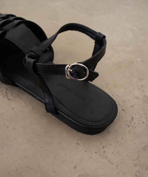 Shelly island（シェリーアイランド）の「グルカサンダル（サンダル・レディース・ホワイト/ブラック・M/L）」の10枚目の写真