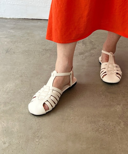 Shelly island（シェリーアイランド）の「グルカサンダル（サンダル・レディース・ホワイト/ブラック・M/L）」の4枚目の写真