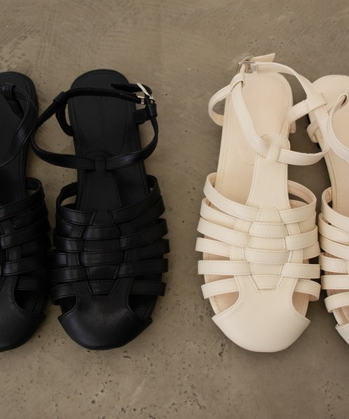 Shelly island（シェリーアイランド）の「グルカサンダル（サンダル・レディース・ホワイト/ブラック・M/L）」の8枚目の写真