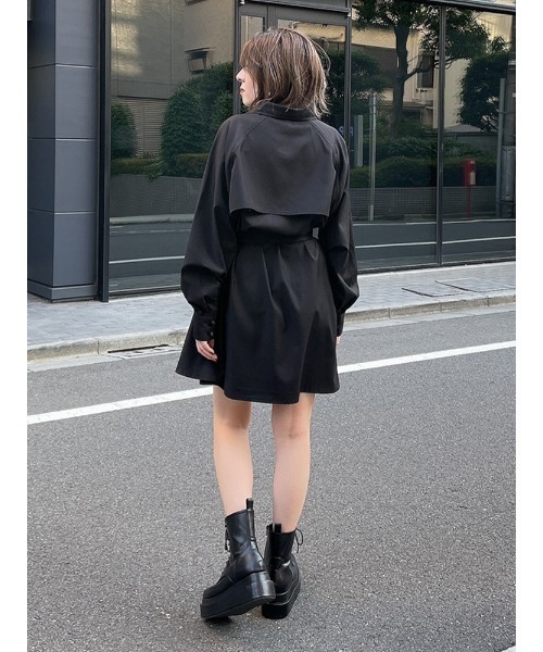 ENVYM（アンビー）の「ＡラインベルトシャツＯＰ（ワンピース・レディース・ブラック/ベージュ/チェック・FREE）」の18枚目の写真