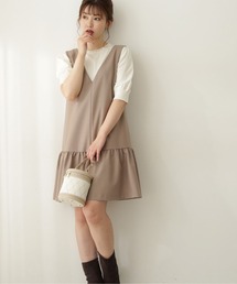 PROPORTION BODY DRESSING | ミニティアードジャンパースカート / 1212240912(ワンピース)