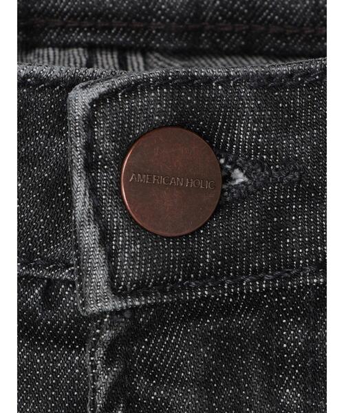 AMERICAN HOLIC(アメリカンホリック)の「【WEB限定】テーパードデニム(-3cm)(デニムパンツ・レディース・ブラック/ワンウォッシュ/ライトインディゴブルー・XS/L/M/XL/S)」の19枚目の写真