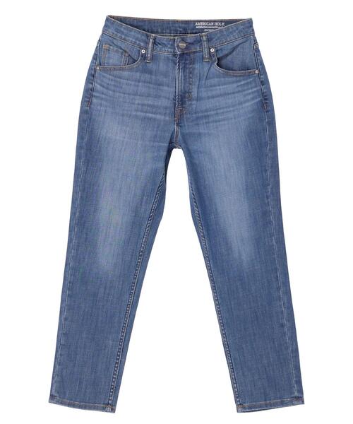 AMERICAN HOLIC(アメリカンホリック)の「【WEB限定】テーパードデニム(-3cm)(デニムパンツ・レディース・ブラック/ワンウォッシュ/ライトインディゴブルー・XS/L/M/XL/S)」の11枚目の写真