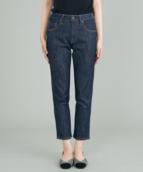 AMERICAN HOLIC(アメリカンホリック)の「【WEB限定】テーパードデニム(-3cm)(デニムパンツ・レディース・ブラック/ワンウォッシュ/ライトインディゴブルー・XS/L/M/XL/S)」の3枚目の写真