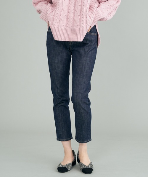 AMERICAN HOLIC(アメリカンホリック)の「【WEB限定】テーパードデニム(-3cm)(デニムパンツ・レディース・ブラック/ワンウォッシュ/ライトインディゴブルー・XS/L/M/XL/S)」の7枚目の写真