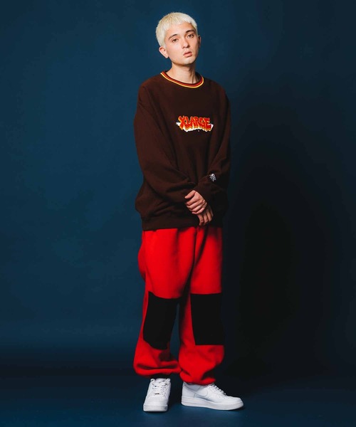 XLARGE（エクストララージ）の「PANELED FLEECE PANTS（その他パンツ・メンズ・ネイビー/グリーン/ブラック/レッド・XL/S/L/M）」の14枚目の写真
