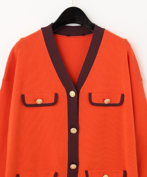 Diagram（ダイアグラム）の「バイカラー襟付ニットワンピース