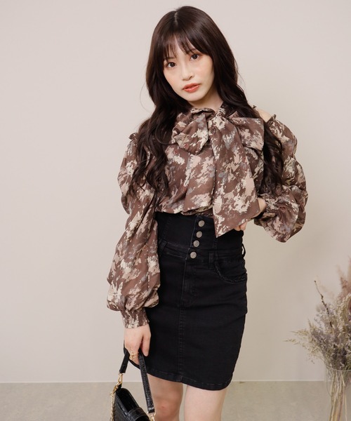 LIPSERVICE(リップサービス)の「ロープエッジdenim スカート(デニムスカート・レディース・インディゴブルー/ブラック・S/M)」の6枚目の写真
