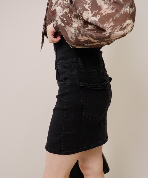 LIPSERVICE(リップサービス)の「ロープエッジdenim スカート(デニムスカート・レディース・インディゴブルー/ブラック・S/M)」の10枚目の写真
