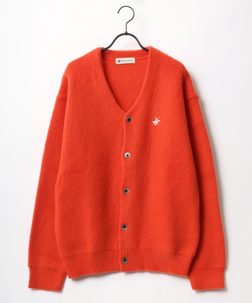 BEVERLY HILLS POLO CLUB（ビバリーヒルズポロクラブ）の「BEVERLY HILLS POLO CLUB/ビバリーヒルズポロクラブ オーバーサイズ モヘアタッチ シャギーニットカーディガン（カーディガン/ボレロ・メンズ・チャコールグレー/パープル/ネイビー/ピンク/オレンジ/グリーン/ライトグリーン/モカ/ブルー系その他2/ブラック系その他/ホワイト系その他/ブルー系その他・LL/M/L）」の20枚目の写真