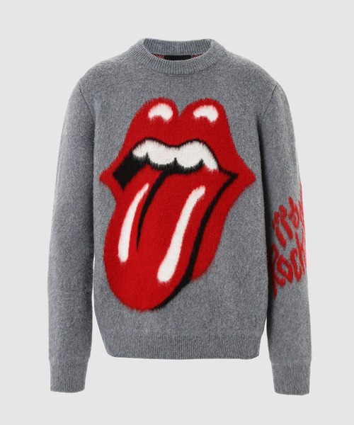 ALANUI(アラヌイ)の「TONGUE & LIPS BRUSHED SWEATER(ニット/セーター・メンズ・グレー・M/L)」の1枚目の写真