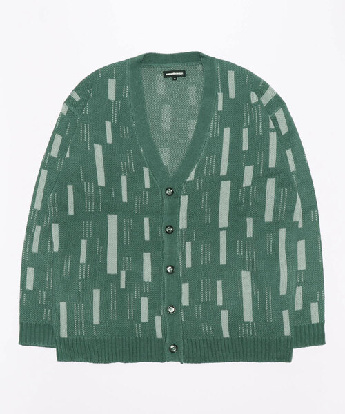 【セール】セマンティックデザイン 幾何学柄 Vネック BIGニットカーディガン（カーディガン/ボレロ）｜semantic design（セマンティックデザイン）