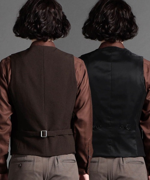 MONSIEUR NICOLE（ムッシュニコル）の「バーズアイジャージー リバーシブルジレ（ベスト・メンズ・ベージュ/グレー/その他1・MEDIUM/LARGE/X-LARGE）」の8枚目の写真