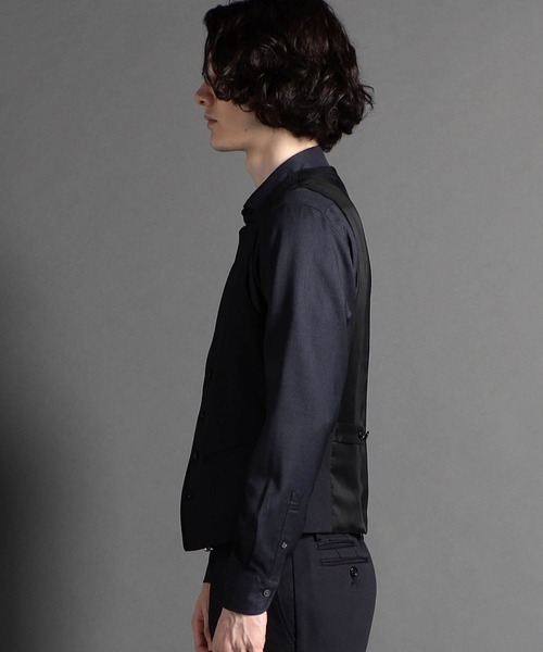 MONSIEUR NICOLE（ムッシュニコル）の「バーズアイジャージー リバーシブルジレ（ベスト・メンズ・ベージュ/グレー/その他1・MEDIUM/LARGE/X-LARGE）」の4枚目の写真