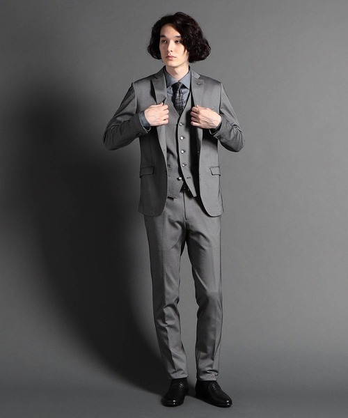 MONSIEUR NICOLE（ムッシュニコル）の「バーズアイジャージー リバーシブルジレ（ベスト・メンズ・ベージュ/グレー/その他1・MEDIUM/LARGE/X-LARGE）」の13枚目の写真