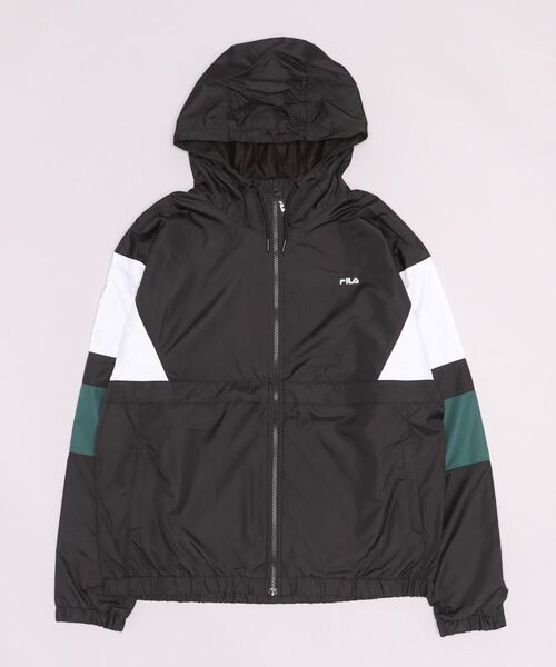FILA（フィラ）の「フィラ FILA ウィンドジャケット（ナイロンジャケット・メンズ・ブラック/ネイビー/ライトグリーン/ホワイト×パープル・LL/3L/L/M）」の3枚目の写真