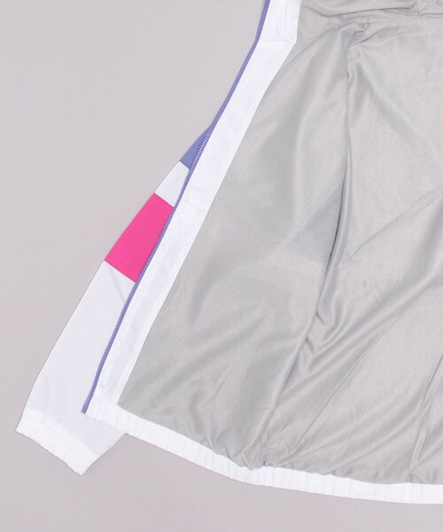 FILA（フィラ）の「フィラ FILA ウィンドジャケット（ナイロンジャケット・メンズ・ブラック/ネイビー/ライトグリーン/ホワイト×パープル・LL/3L/L/M）」の7枚目の写真