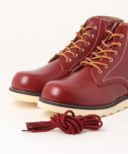STYLEBLOCK（スタイルブロック）の「替え紐付きレースアップブーツ（ブーツ・メンズ・レッド系その他/ブラウン/ブラック・27.0cm/26.5cm/28.0cm/26.0cm/25.0cm/25.5cm）」の6枚目の写真