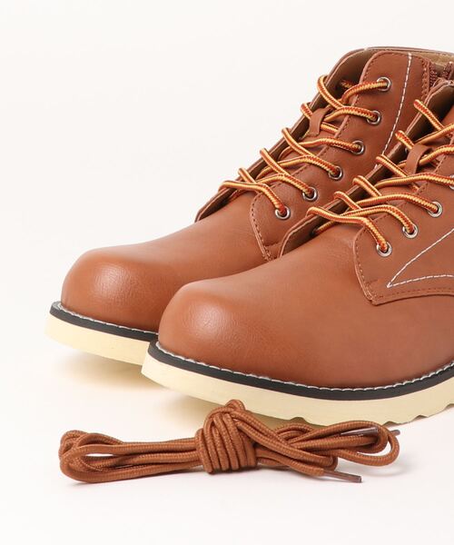 STYLEBLOCK（スタイルブロック）の「替え紐付きレースアップブーツ（ブーツ・メンズ・レッド系その他/ブラウン/ブラック・27.0cm/26.5cm/28.0cm/26.0cm/25.0cm/25.5cm）」の8枚目の写真