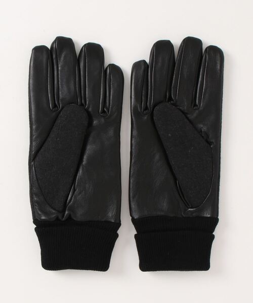 BENETTON (UNITED COLORS OF BENETTON)（ベネトンユナイテッドカラーズオブベネトン）の「切り替えキルティンググローブ・手袋（手袋・メンズ・ブラック・MEDIUM/LARGE/X-LARGE）」の2枚目の写真
