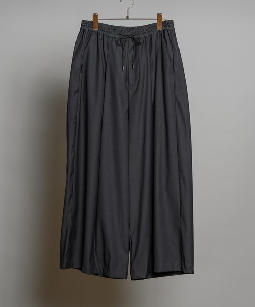 KUUUPY（クーピー）の「Deep Tuck Wide Pants - ディープタックワイドパンツ（スラックス・メンズ・チャコールグレー/グレー/ダークブラウン・SMALL/LARGE/MEDIUM）」の14枚目の写真