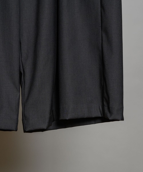 KUUUPY（クーピー）の「Deep Tuck Wide Pants - ディープタックワイドパンツ（スラックス・メンズ・チャコールグレー/グレー/ダークブラウン・SMALL/LARGE/MEDIUM）」の19枚目の写真