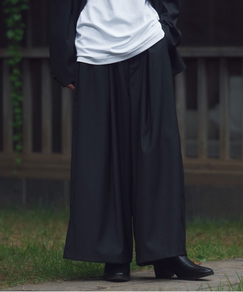 nappiii Cultur 変形ワイドパンツ ブラック XLサイズ ドレープ