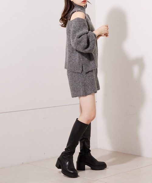 Chico（チコ）の「【SETUP対応】畦編ニットショートパンツ（その他パンツ・レディース・アイボリー/グレイッシュベージュ/チャコールグレー・FREE）」の8枚目の写真