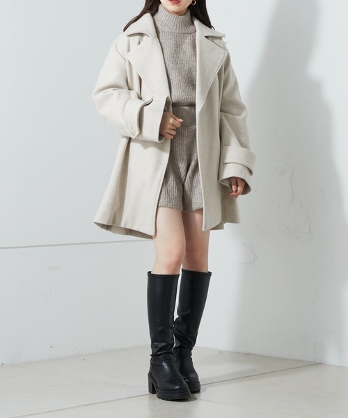 Chico（チコ）の「【SETUP対応】畦編ニットショートパンツ（その他パンツ・レディース・アイボリー/グレイッシュベージュ/チャコールグレー・FREE）」の17枚目の写真