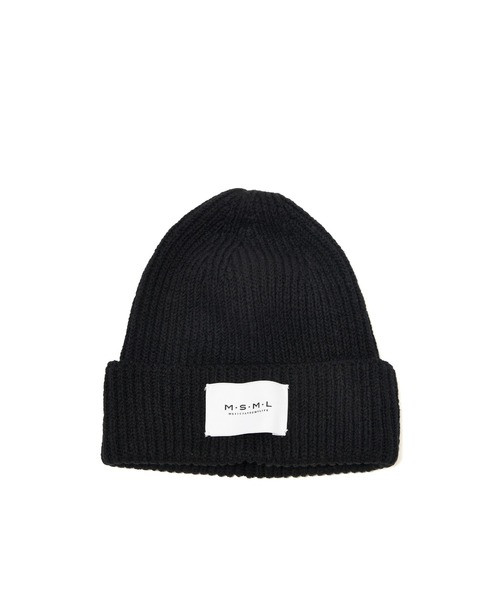 MSML（エムエスエムエル）の「BEANIE CAP（ニットキャップ/ビーニー・メンズ・ブラック/ホワイト・ONE SIZE）」の2枚目の写真