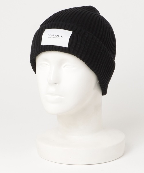 MSML（エムエスエムエル）の「BEANIE CAP（ニットキャップ/ビーニー・メンズ・ブラック/ホワイト・ONE SIZE）」の6枚目の写真