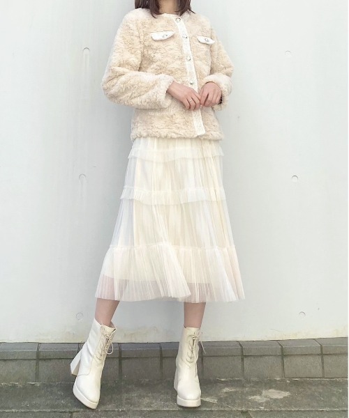 TITTY&CO.(ティティーアンドコー)の「【TITTY&CO.】スピンドルショートブーツ(ブーツ・レディース・ブラック/アイボリー・SMALL/LARGE/MEDIUM)」の6枚目の写真