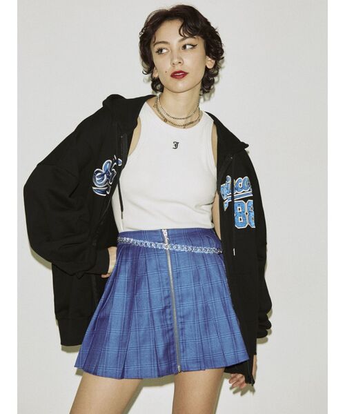 jouetie（ジュエティ）の「ZIPタックミニスカパン（その他パンツ・レディース・ブラック/グレー/アイボリー/ブルー・MEDIUM）」の17枚目の写真