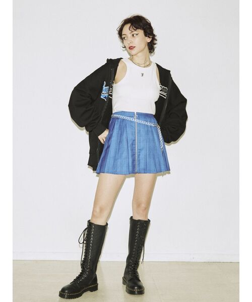 jouetie（ジュエティ）の「ZIPタックミニスカパン（その他パンツ・レディース・ブラック/グレー/アイボリー/ブルー・MEDIUM）」の19枚目の写真