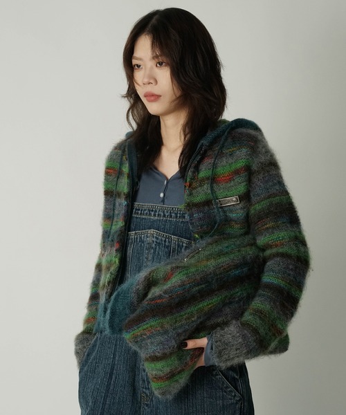 MASONPRINCE（メイソンプリンス）の「モヘア混ボーダーニットトート 