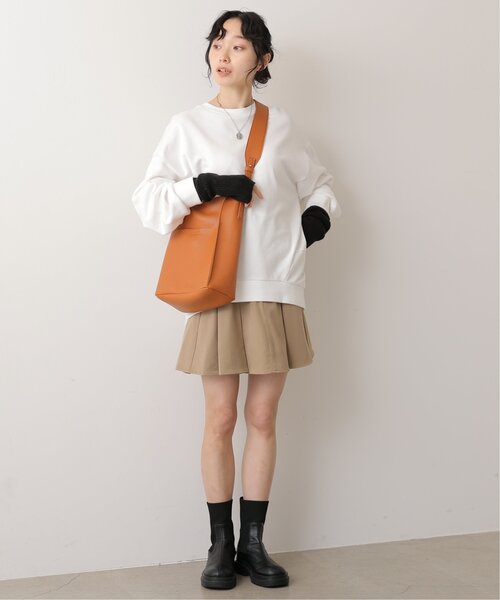 RAY CASSIN（レイカズン）の「ボックスタックミニスカート（スカート・レディース・ブラック/ブラウン/ベージュ・FREE）」の12枚目の写真