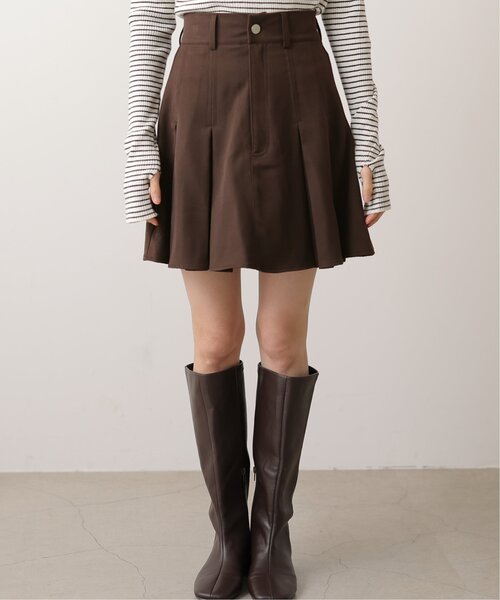 RAY CASSIN（レイカズン）の「ボックスタックミニスカート（スカート・レディース・ブラック/ブラウン/ベージュ・FREE）」の22枚目の写真