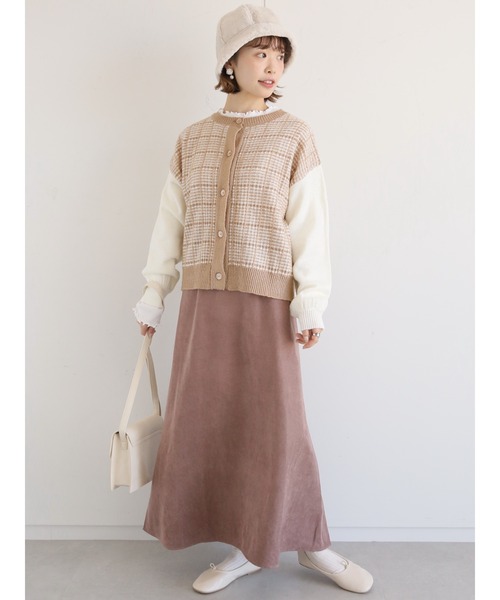 ehka sopo(エヘカソポ)の「後ろレースアップマーメイドスカート(スカート・レディース・モカ/キナリ/ブラック・フリ-)」の19枚目の写真