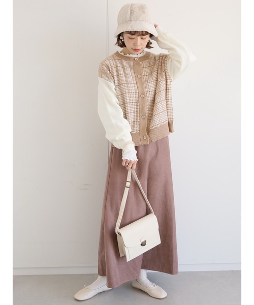 ehka sopo(エヘカソポ)の「後ろレースアップマーメイドスカート(スカート・レディース・モカ/キナリ/ブラック・フリ-)」の9枚目の写真