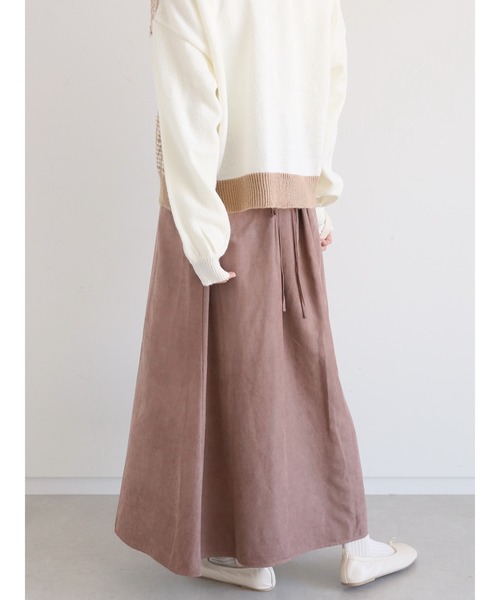 ehka sopo(エヘカソポ)の「後ろレースアップマーメイドスカート(スカート・レディース・モカ/キナリ/ブラック・フリ-)」の20枚目の写真