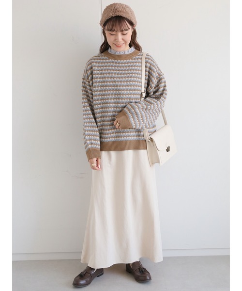 ehka sopo(エヘカソポ)の「後ろレースアップマーメイドスカート(スカート・レディース・モカ/キナリ/ブラック・フリ-)」の10枚目の写真